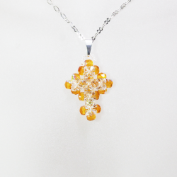 Pendant 40cm - Clarissa-Silver Chain - Pendant 40cm - Laiton argenté